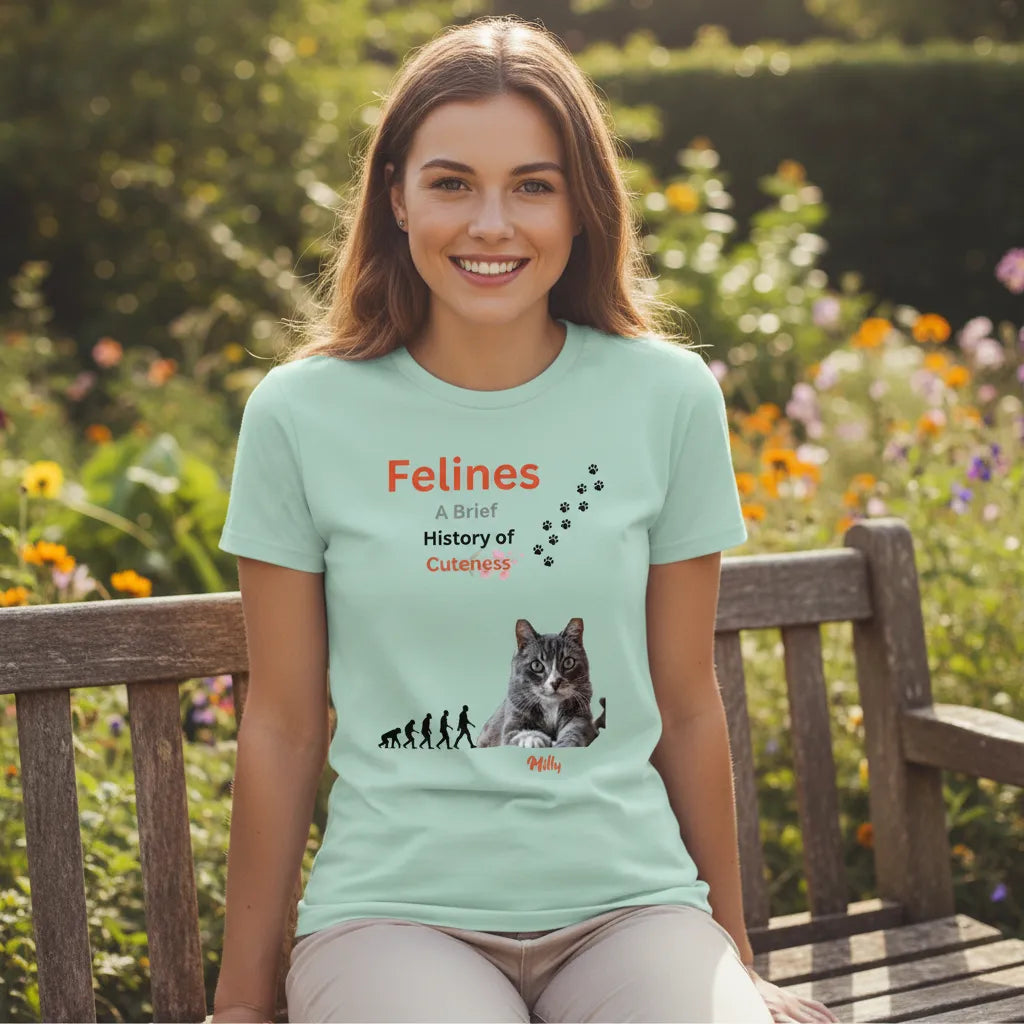 TShirt - History of Canines / Felines - Personalisable Gift for Dog and Cat Lovers