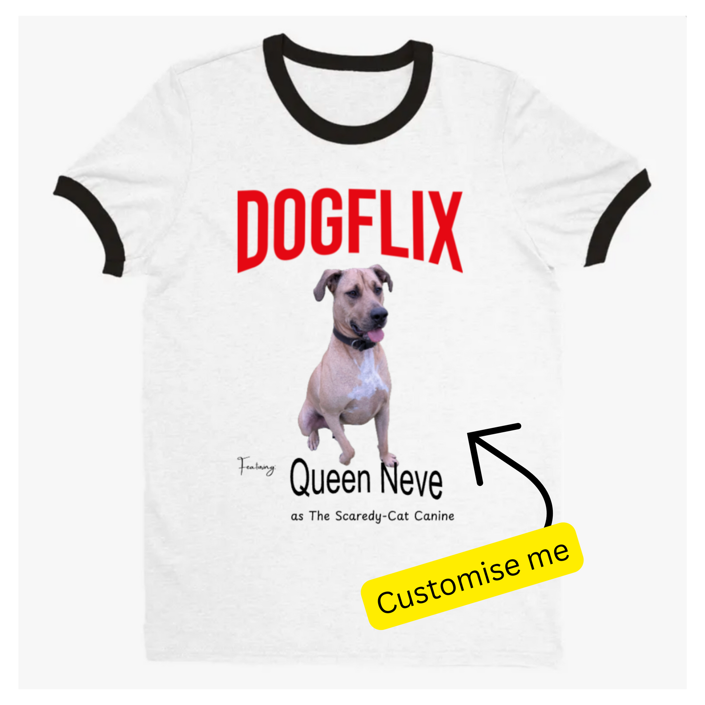 T-shirt - PetFlix - Gift For Dog & Cat Lovers, Personalised Unisex T-Shirt