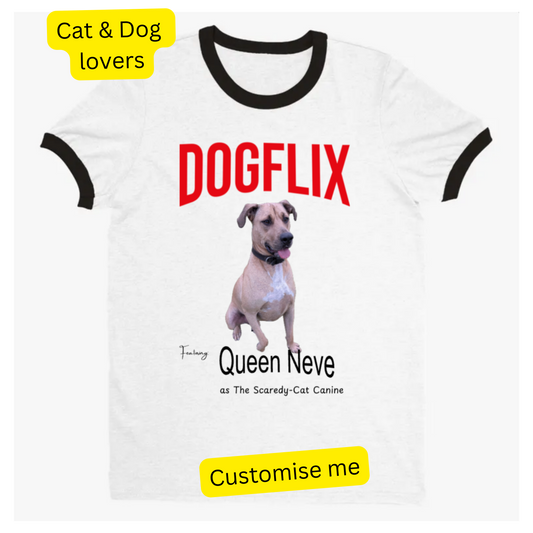 T-shirt - PetFlix - Gift For Dog & Cat Lovers, Personalised Unisex T-Shirt