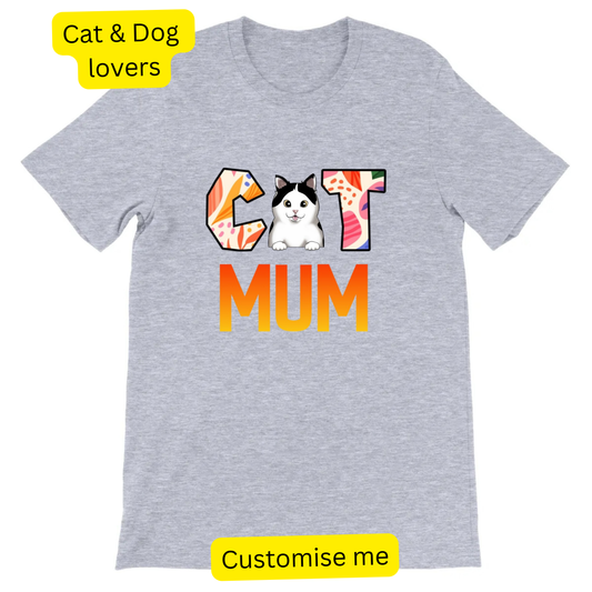 Custom Pet Shirt - Choose one pet icon - Gift For Dog and Cat Lovers, Personalised Unisex T-Shirt
