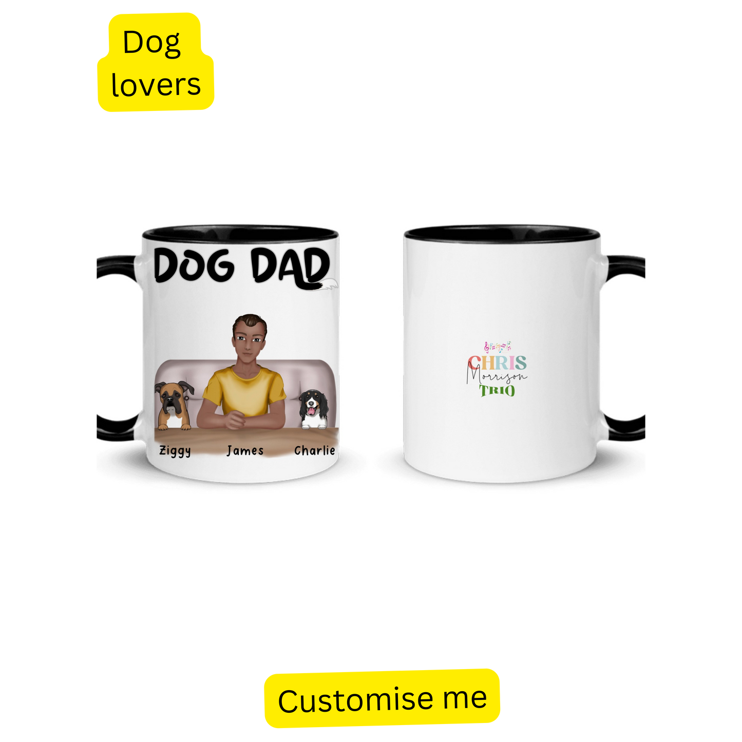 Mug for Dad - Pub Life, Gift for Dog dads - Personalised Mug