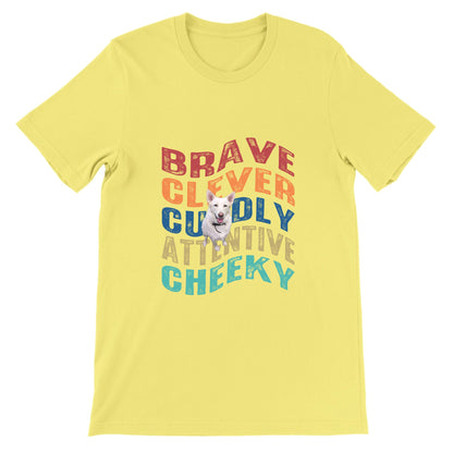 Custom Pet Shirt - Upload one pet image + Wave Text - Gift For Dog and Cat Lovers, Personalised T-Shirt