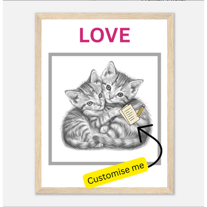 EatPrayLove - Love Always - Wooden Framed Poster