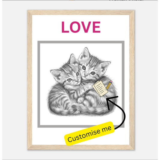 EatPrayLove - Love Always - Wooden Framed Poster