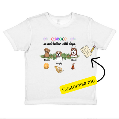 Kids T-Shirt – Pets & Music Instruments