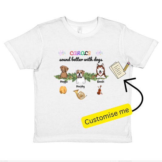 Kids T-Shirt – Pets & Music Instruments