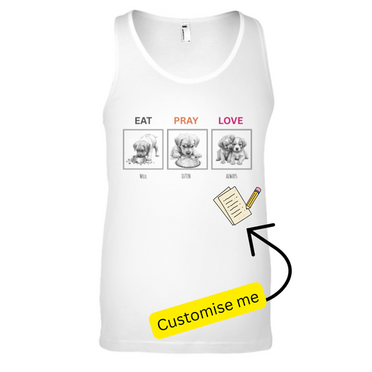 Sleeveless T-shirt - Eat Pray Love