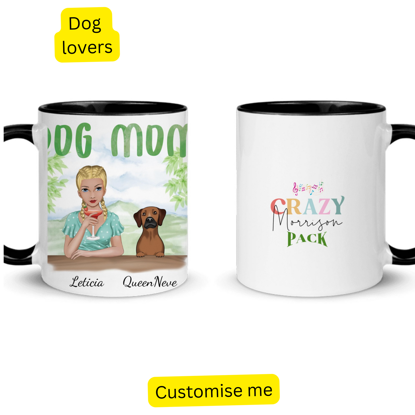 Mug - Dog Mum - Personalised gift for Dog Mums