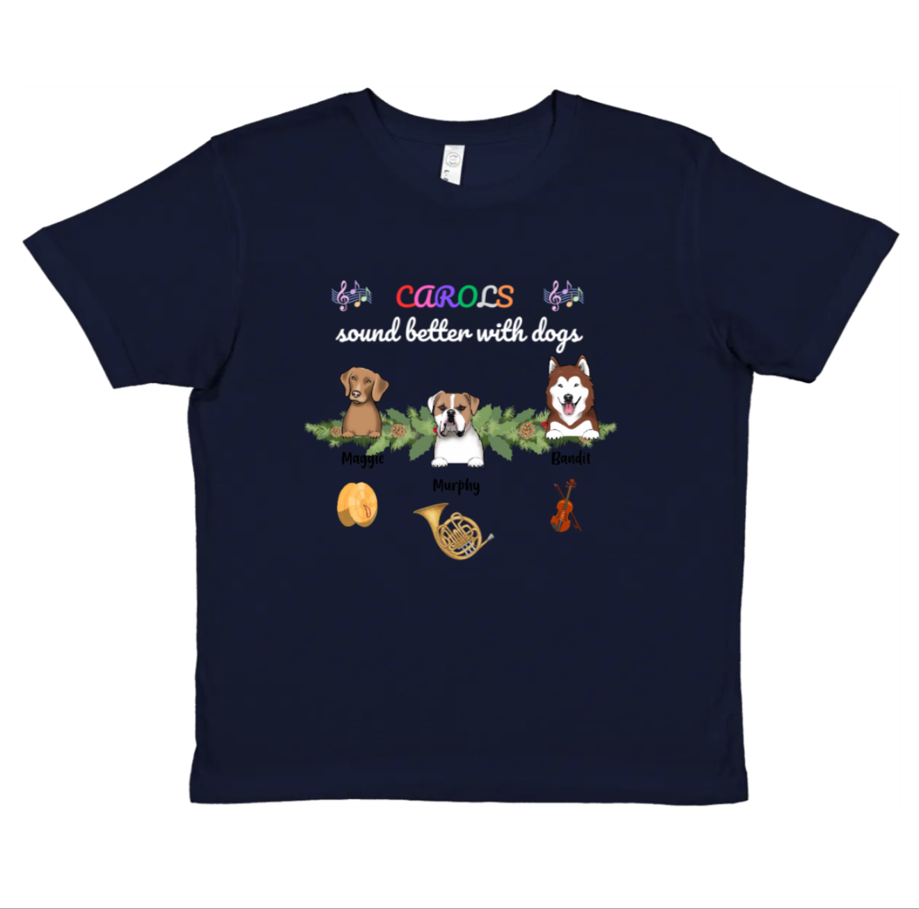 Kids T-Shirt – Pets & Music Instruments