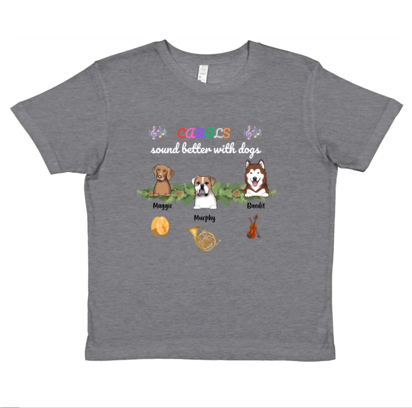Kids T-Shirt – Pets & Music Instruments