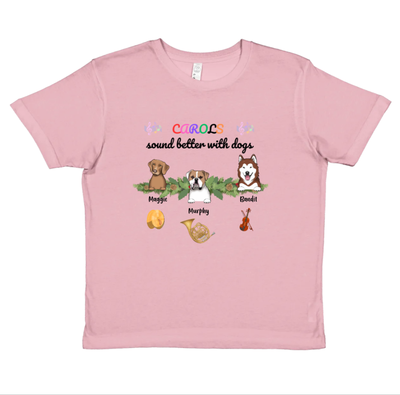 Kids T-Shirt – Pets & Music Instruments
