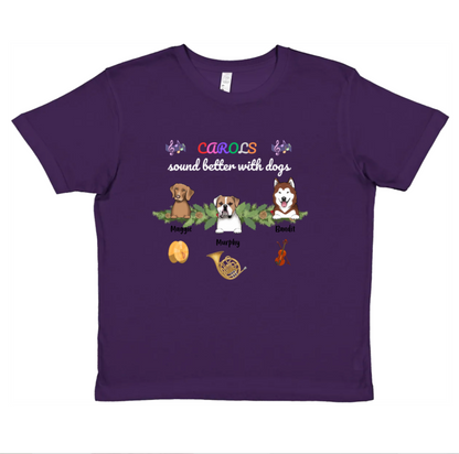 Kids T-Shirt – Pets & Music Instruments