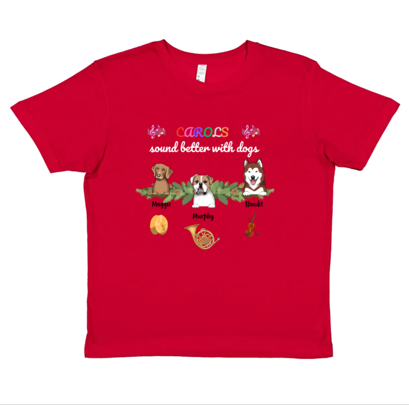 Kids T-Shirt – Pets & Music Instruments