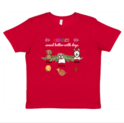 Kids T-Shirt – Pets & Music Instruments
