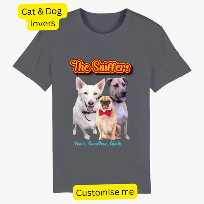 TShirt - Sniffers  - Personalisable Gift for Dog and Cat Lovers
