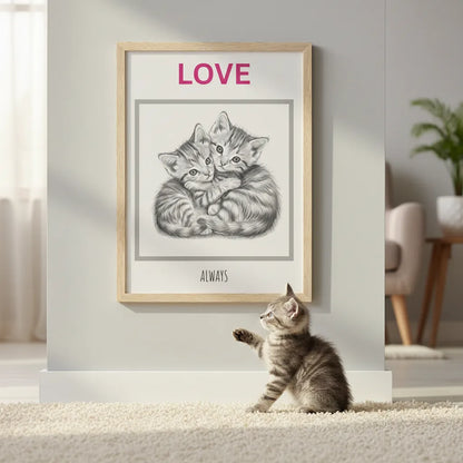 EatPrayLove - Love Always - Wooden Framed Poster