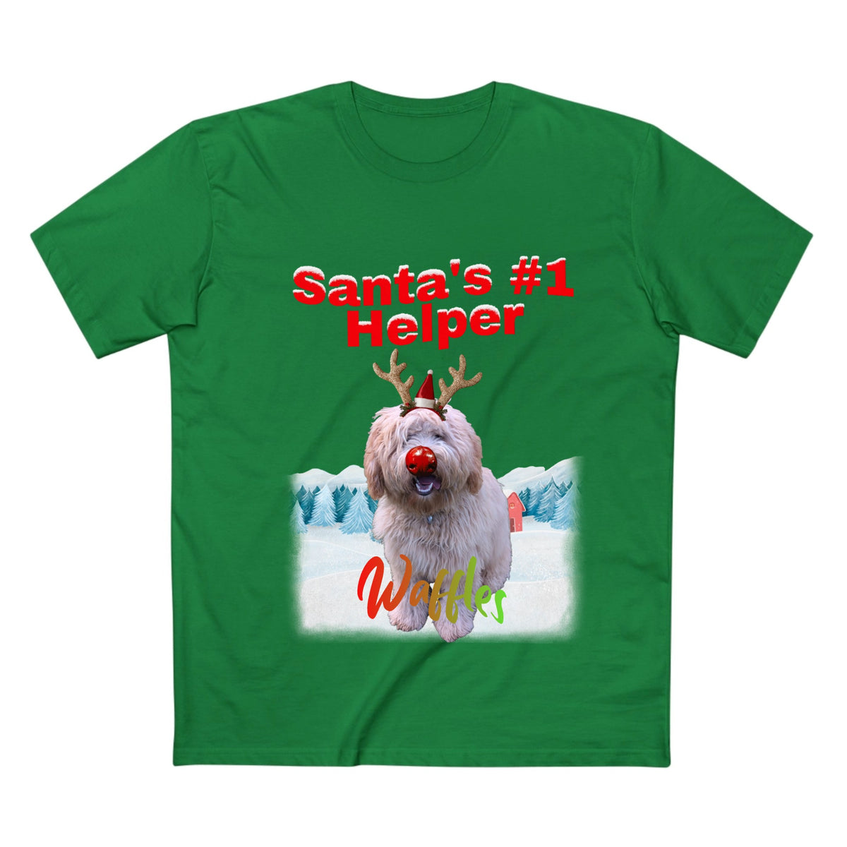 T-Shirt - Santa's #1 Helper -  Personalised Gift For Dog & Cat Lovers