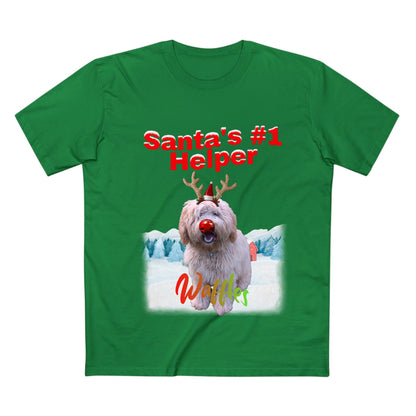T-Shirt - Santa's #1 Helper -  Personalised Gift For Dog & Cat Lovers