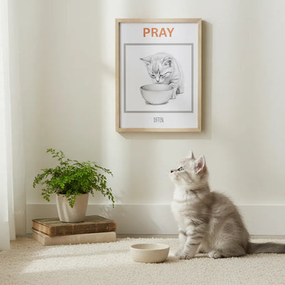EatPrayLove - Pray Often - Wooden Framed Poster