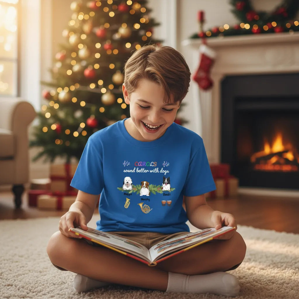 Kids T-Shirt – Pets & Music Instruments